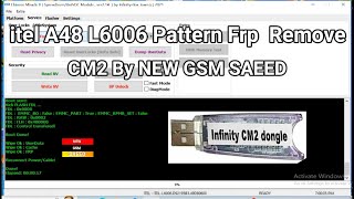 itel A48 L6006 Pattern Frp Remove CM2 By NEW GSM SAEED [upl. by Amahs]