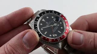 PreOwned Rolex GMT Master II quotCoke Bezelquot 16760 Luxury Watch Review [upl. by Zebulen444]