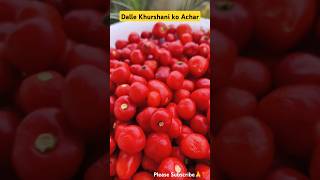 Dalle Khursani ko Achar 😍🥹Nepali styel Dalle Khursani ❤️ shorts trending short youtube [upl. by Carolee]