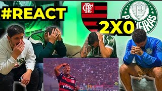 REACT FLAMENGO 2 X 0 PALMEIRAS  ACABOU… [upl. by Akema]