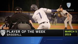 Baseball Washingtons Braiden Ward snags Pac12 Baseball Player of the Week honors [upl. by Piotr]