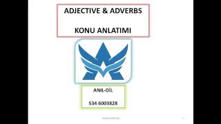 ADJECTIVEampADVERBS [upl. by Erek]