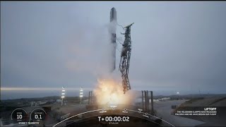 Blastoff SpaceX launches 21 Starlink satellites from California nails landing [upl. by Otrebla]