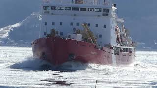 BriseGlace La Baie 16 mars 2024 Icebreaker  Saguenay [upl. by Teryn]