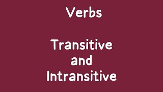 Transitive and Intransitive Verb  Grammar Verb  daljeetsinghz7t thegrammargoat [upl. by Alikee463]