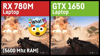 RX 780M vs GTX 1650 Mobile in 11 Games  LaptopNotebook [upl. by Etnovaj960]