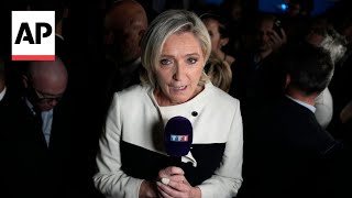 France is going to be totally deadlocked National Rally leader Marine Le Pen says [upl. by Geffner]