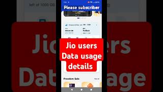 jio airfiber data usage details telugu youtube shorts subscribe [upl. by Phio354]