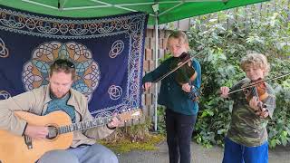 Swallowtail Jig and Road To Lisdoonvarna Live At The Market Violin and Guitar Cover fiddle fiddler [upl. by Evatsug]