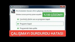 Pes 2013 Çalışmayı Durdurdu Hatası 100 Çözüm [upl. by Brock]