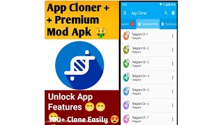 How to create unlimited clone apps  App Cloner Premium unlock nd using details [upl. by Us]