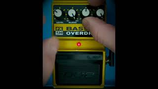 Dod Fx91 Bass Overdrive Bass Effect Pedal Demo [upl. by Zonnya297]