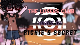 The Losers Club React To Richie’s Secret  maryland  reddie  please read start [upl. by Siraval280]