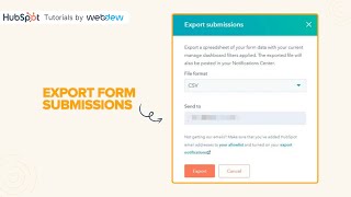 How to export form submissions in HubSpot [upl. by Nosae]