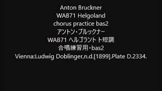 Anton Bruckner WAB71 Helgoland chorus practice bas2 [upl. by Horsey428]