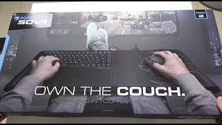 Roccat Sova Membrane Gaming Lapboard [upl. by Samtsirhc]