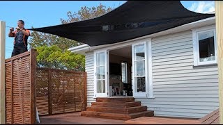 How to Install Shade Sails  Mitre 10 Easy As DIY [upl. by Lewis160]