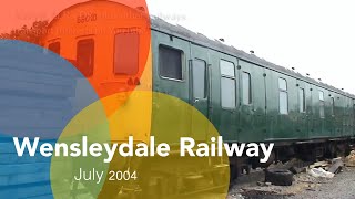 WENSLEYDALE RAILWAY July 2004 dropping track ballast at Leeming Bar Station all smooth gentle like [upl. by Tracy]