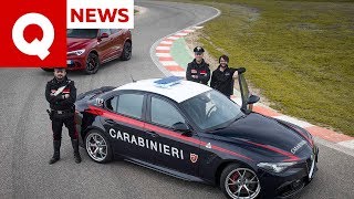 I segreti dell’Alfa Giulia Quadrifoglio dei Carabinieri con inseguimento  Quattroruote [upl. by Uchish846]