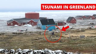 MEGATSUNAMI caused by LANDSLIDE devastates village  Camera 1  Greenland Nuugaatsiaq [upl. by Krucik]