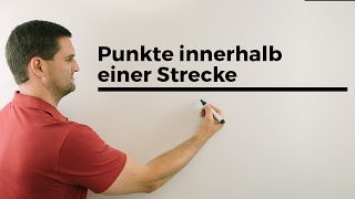 Punkte innerhalb einer Strecke bei Geraden und Ebenen Vektorgeometrie  Mathe by Daniel Jung [upl. by Jauch]