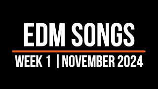 EDM SONGS  WEEK 1  NOVEMBER 2024 [upl. by Neve]