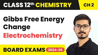 Gibbs Free Energy Change  Electrochemistry  Class 12 Chemistry Chapter 2  CBSE 202425 [upl. by Zulaledairam702]