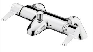 Thermostatic Bath Shower Mixer with Modern Slider Rail Kit [upl. by Argent]