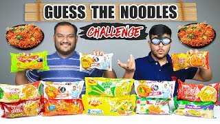 GUESS THE NOODLES EATING CHALLENGE  Noodles Eating Competition  Food Challenge [upl. by Alvera]