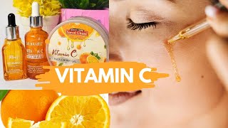 Brightening and glowing vitamin C serum and Cream  Glass glow young skin with vitamin c products🍊 [upl. by Nerral87]