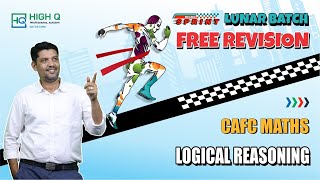 Logical Reasoning  Free amp Rapid Revision  Cafc Paper 3  youtube cafoundation live [upl. by Clyte917]