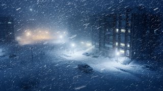 Intense Blizzard amp Wind Sounds for Sleeping  Heavy Winter Storm  Howling Wind amp Blowing Snow [upl. by Sokin3]