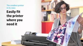 Design Supply HP Designjet T120 ePrinter A1 610mm  24 inch large format CAD printer [upl. by Iznil]