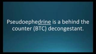 How to pronounce pseudoephedrine Sudafed Memorizing Pharmacology Flashcard [upl. by Lobell]