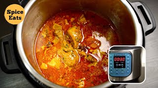 INSTANT POT CHICKEN CURRY  PRESSURE COOKER CHICKEN CURRY  SPICE EATS [upl. by Mohkos]