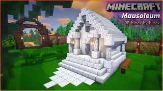 How to Build a DioriteQuartz Mausoleum  Minecraft Marble Tomb Tutorial [upl. by Erlina]