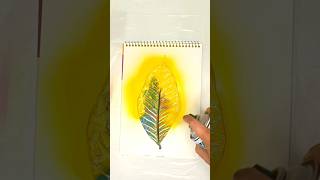 Satisfying Spray Paint 🧿ytshorts sprayart spraypainting spraypaintingart satisfying leafart [upl. by Aehc]