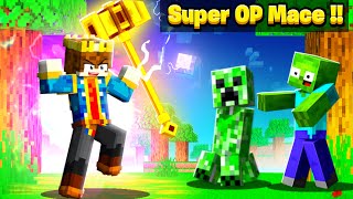 Minecraft But You Get SUPER OP MACE [upl. by Kiel]