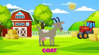 Learn Farm animals for kids  Farm Animals Names amp Sounds [upl. by Nylrahc810]