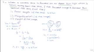 CSEC Physics Worked Examples Lens [upl. by Elehcim158]