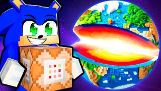 Destroying the Earth in 0054 Seconds Minecraft [upl. by Annekcm]