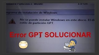 Solucion Error Estilo de partición GPT Formateo [upl. by Weiman440]