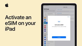 How to activate an eSIM on your iPad  Apple Support [upl. by Garnett730]
