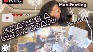 Creating My vision Board  Manifesting My Best Life [upl. by Monagan]