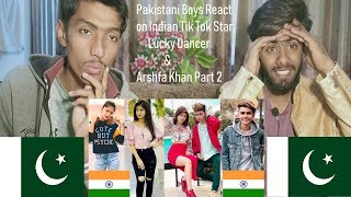 Pakistani React on indianTik tok SuperStararishfa khan and lucky dancer part 2musically video [upl. by Kronfeld]