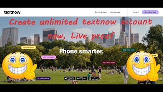 How To Create Textnow Unlimited account Textnow sign up and link send problem solve live proof 2022 [upl. by Morentz]