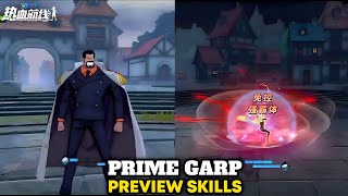 PRIME GARP FULL SKILLS GAMEPLAY  One Piece Fighting Path [upl. by Okiron300]