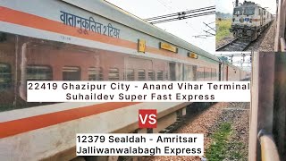 Train RACE  Jalliwanwalabagh Express Vs Suhaildev Express  NR  Who won [upl. by Doley865]