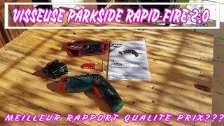 UNBOXING VISSEUSE PARKSIDE RAPID FIRE 20 [upl. by Macswan]