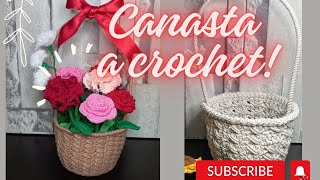 Canasta Tejida a Crochet  Paso a Paso [upl. by Nage602]